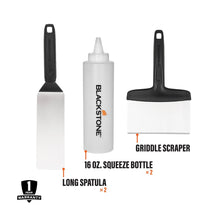 Blackstone 5-piece griddle tool set with spatulas and scraper