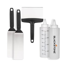 Blackstone 5-piece griddle tool set with spatulas and scraper