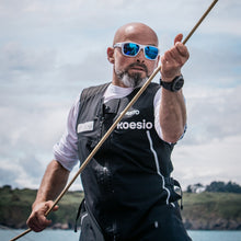 Bollé AIRDRIFT White Matte Navy sunglasses with Volt+ Offshore polarized lenses