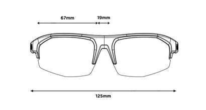 Bollé BOLT 2.0 S Black Crystal Matte sunglasses with Phantom Clear Green photochromic lens