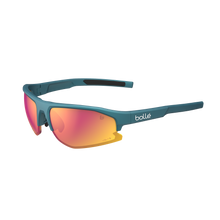 Bollé Bolt 2.0 Creator Teal Metallic sunglasses with Volt+ Ruby polarized lens