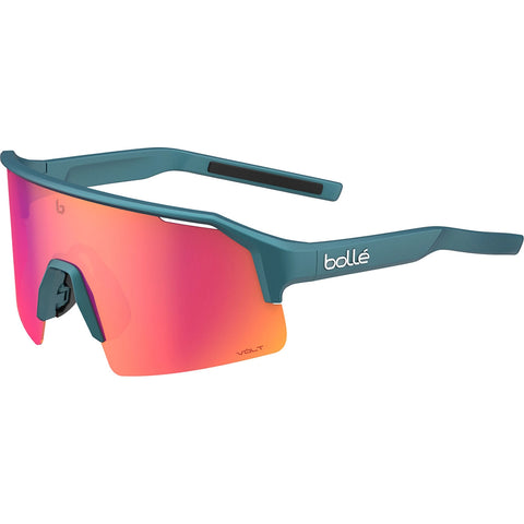 BOLLE C-SHIFTER helmet Creator Teal Metallic with Volt Ruby lens