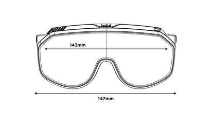 Bollé Chronoshield Black Matte sunglasses with Phantom Clear Green photochromic lens