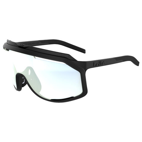 Bollé Chronoshield Black Matte sunglasses with Phantom Clear Green photochromic lens