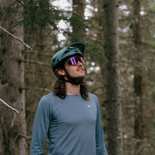 Bollé ECO Trackdown MIPS helmet in sage matte color front view