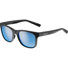 Bollé ESTEEM Black Matte sunglasses with Sky Blue polarized lenses