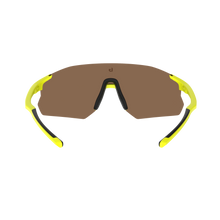 Bolle ICARUS Acid Yellow Matte sunglasses with brown blue lenses
