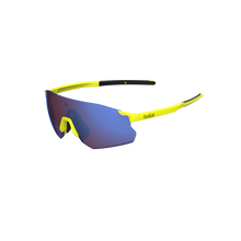 Bolle ICARUS Acid Yellow Matte sunglasses with brown blue lenses