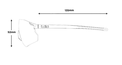Bolle ICARUS Sage Matte Volt gun safety glasses with high clarity protective lenses