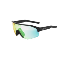Bollé Lightshifter black matte sunglasses with Phantom Clear Green photochromic lens