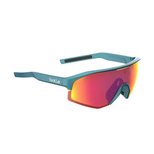 Bollé Lightshifter Creator teal metallic sunglasses with Volt+ ruby polarized lenses