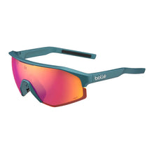 Bollé Lightshifter Creator teal metallic sunglasses with Volt+ ruby polarized lenses