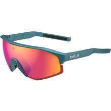 BOLLE Lightshifter cycling helmet Creator Teal Metallic with Volt Ruby lens