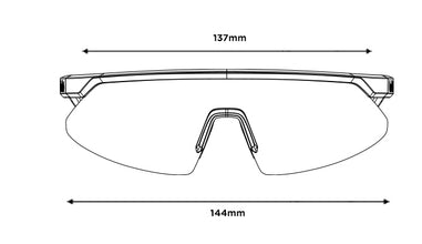 Bollé Micro Edge Black Matte sunglasses with TNS Gun lens