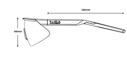 Bollé Micro Edge GREMS Collab sunglasses with Volt+ Ultraviolet polarized lens