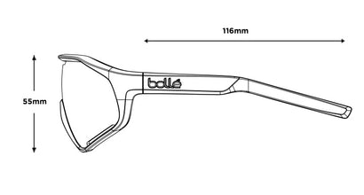 BOLLE Shifter Black Matte sunglasses with TNS Gold lens sports eyewear