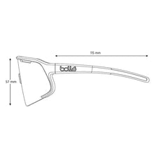 Bolle SPEEDCHASER black matte sunglasses with Phantom Clear Green photochromic lenses