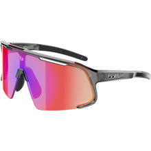 Bollé SPEEDCHASER Dark Grey Crystal cycling helmet with Phantom Clear Lava photochromic lens