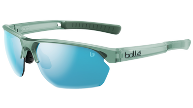 Bollé VICTUS Black Matte Sky Blue Polarized Sunglasses