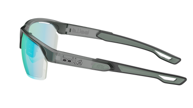 Bollé VICTUS PRO Black Frost sunglasses with Phantom Clear Green photochromic performance lens