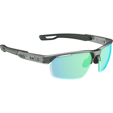 Bollé VICTUS PRO Black Frost sunglasses with Phantom Clear Green photochromic performance lens
