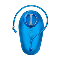CamelBak Crux 2L hydration reservoir in blue, high-flow leak-proof water bladder
