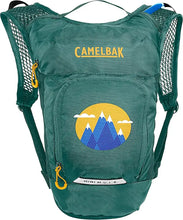 Camelbak Kids Mini M.U.L.E. 50oz hydration pack with Crux reservoir and Green Mountain design