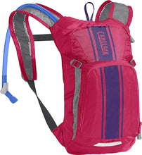Camelbak Mini M.U.L.E. 50oz hydration backpack hot pink purple stripe for kids