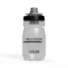 Camelbak Podium 15oz water bottle in carbon color, BPA-free leak-proof cycling bottle with easy squeeze design