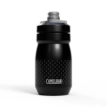 Camelbak Podium 15oz water bottle in carbon color, BPA-free leak-proof cycling bottle with easy squeeze design
