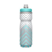 Camelbak Podium Chill 21oz insulated bike bottle Grey/Teal Stripe