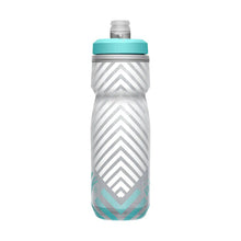Camelbak Podium Chill 21oz insulated bike bottle Grey/Teal Stripe