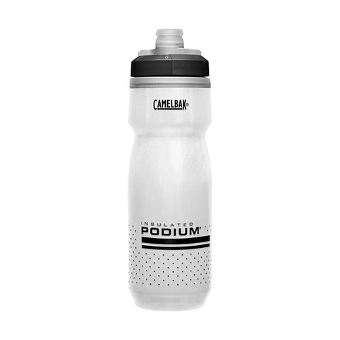 Camelbak Podium Chill 21oz insulated bike water bottle white and black