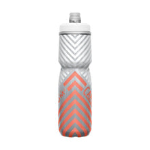 Camelbak Podium Chill 24oz insulated bike bottle Coral Stripe