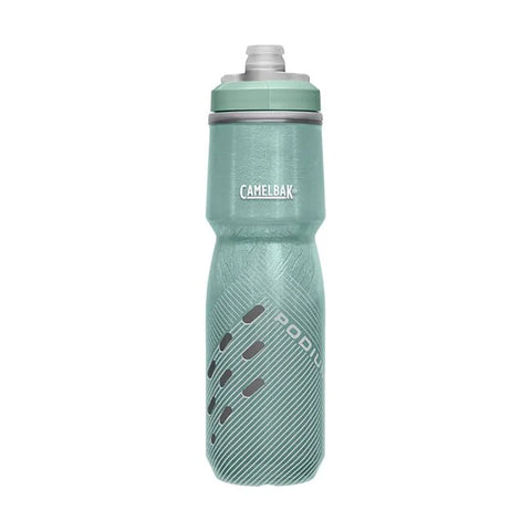 Camelbak Podium Chill 24oz insulated bike water bottle Sage perforated design