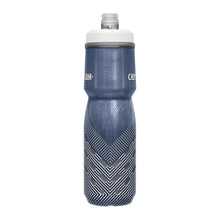 Camelbak Podium Chill 24oz insulated bike water bottle Navy perforated design