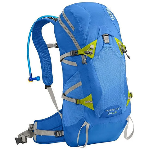 Camelbak Pursuit 24 LR 100 oz hydration pack in Tahoe Blue and Lime Punch