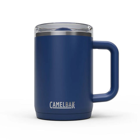 Camelbak Thrive 16oz insulated stainless steel travel mug navy for hot and cold drinks