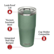 Camelbak Thrive 30oz insulated stainless steel tumbler moss keeps drinks hot and cold