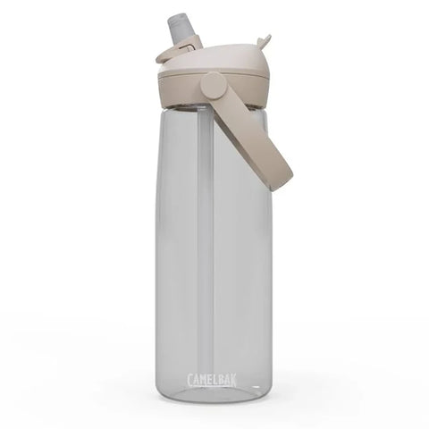 Camelbak Thrive Flip Straw 25oz clear water bottle with leak-proof straw lid