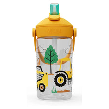 Camelbak Thrive Flip Straw kids water bottle 14oz with tractors and trees design