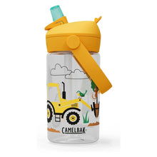 Camelbak Thrive Flip Straw kids water bottle 14oz with tractors and trees design