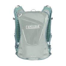 CamelBak Zephyr Pro 34 oz hydration vest in Pigeon/Blue Surf with Quick Stow bottle