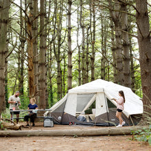CORE 10-Person Lighted Instant Pyramid Tent 16x9 Mocha Latte