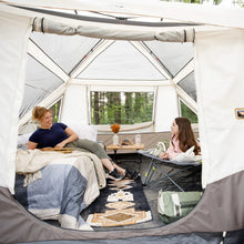 CORE 10-Person Lighted Instant Pyramid Tent 16x9 Mocha Latte