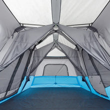 CORE 12 person lighted instant cabin tent 18x10 grey and blue large family camping tent