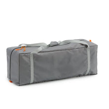 CORE 4 person straight wall cabin tent 8x7 grey and orange easy setup family camping tent with spacious interior