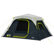 CORE 6-Person Instant Cabin Blockout Tent 11x9 Grey Black camping tent
