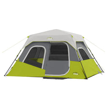 CORE Equipment 6-Person Instant Cabin Tent 11x9 grey and green family camping tent.