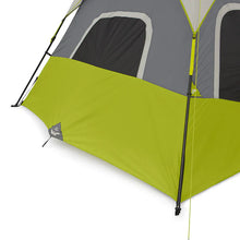 CORE Equipment 6-Person Instant Cabin Tent 11x9 grey and green family camping tent.